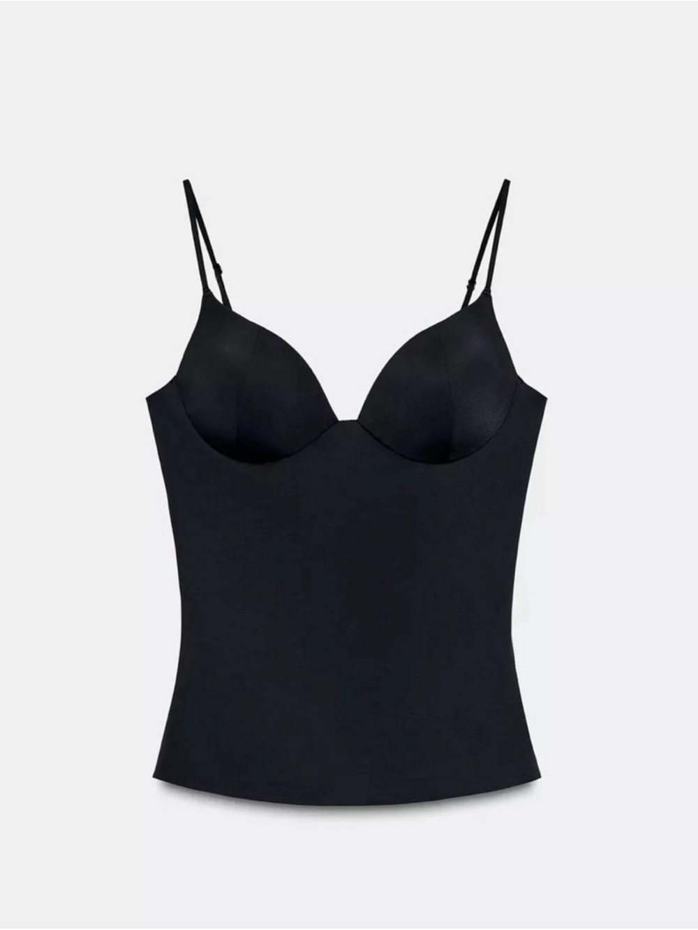 ZARA Polyamide Blend Bustier Top